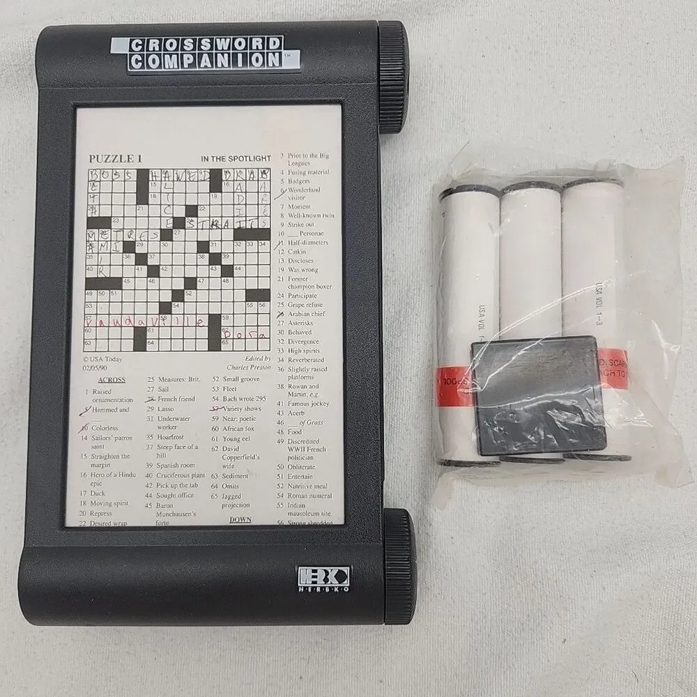 Crossword Companion USA CROSSWORDS System And Vol 3 Refill 48 More Puzzles READ